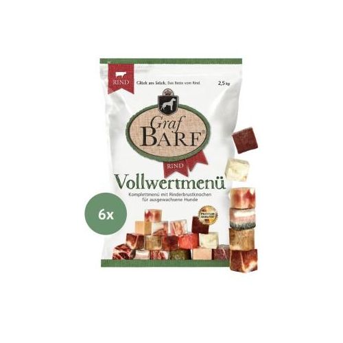 Graf Barf Vollwertmenü Rind 6x2,5kg