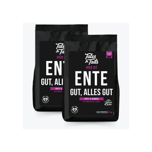 Tales & Tails Softes Trockenfutter Ente gut, alles gut 2x4 kg