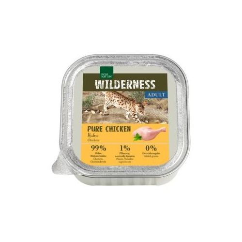 REAL NATURE WILDERNESS Nassfutter Katze, Adult Pure Chicken 32x100 g