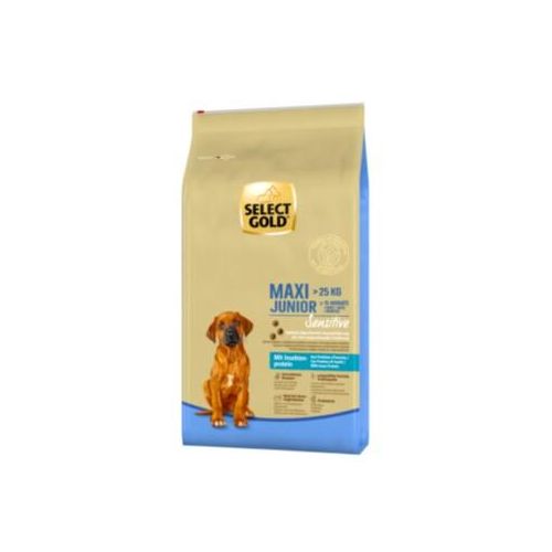 SELECT GOLD Sensitive Maxi Junior mit Insekten-Protein-Mischung 12 kg