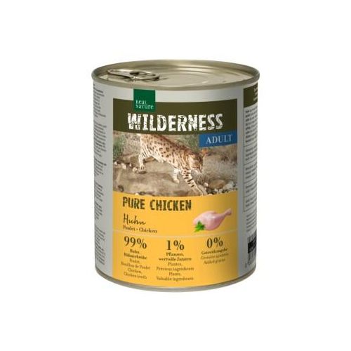 REAL NATURE WILDERNESS Nassfutter Katze, Adult Pure Chicken 6x800 g