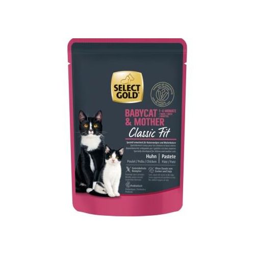 SELECT GOLD Classic Fit Sachets de Pâtée Chaton & Mère Poulet 24x85 g