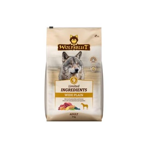 WOLFSBLUT Limited Ingredients Trockenfutter Hund, Adult, Wide Plain 2x9 kg