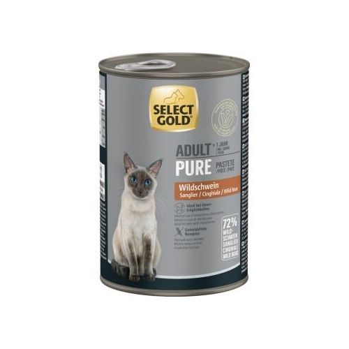 SELECT GOLD Pure Adult Paté Wildschwein 12x400 g