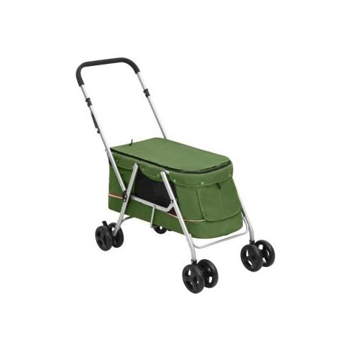 VidaXL Hundewagen 100x49x96 cm (L x B x H) grün