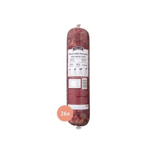 Simple BARF Rind mit Pansen 26x1 kg