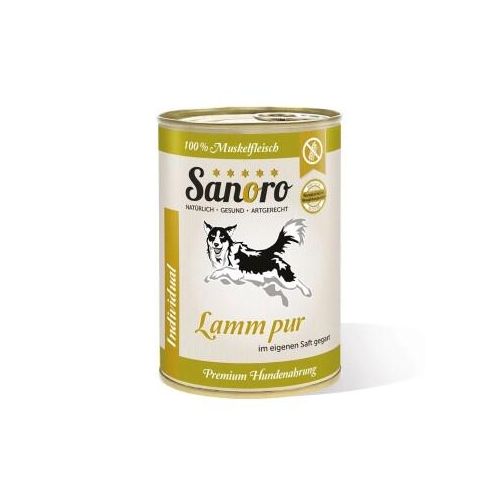 Sanoro Pures Muskelfleisch vom Lamm und Schaf 12x400g