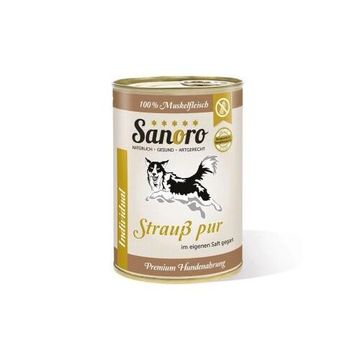 Sanoro Pures Muskelfleisch vom Strauß 12x400g