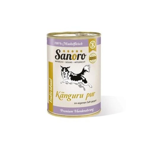 Sanoro Pures Muskelfleisch vom Känguru 12x400g