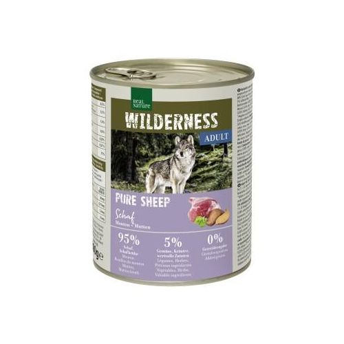 REAL NATURE WILDERNESS Nassfutter Hund, Adult, Pure Sheep, Schaf 24x800 g
