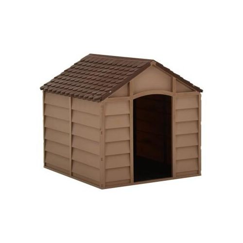 VidaXL Hundehütte Braun PP Hundehaus Hundehöhle Hundebox 71 cm, 71,5 cm, 68 cm