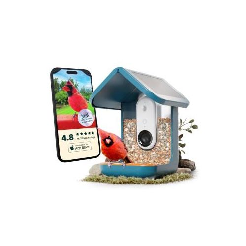Birdbuddy BIRD BUDDY 2.0 - Vogelhaus mit Solardach (blau)