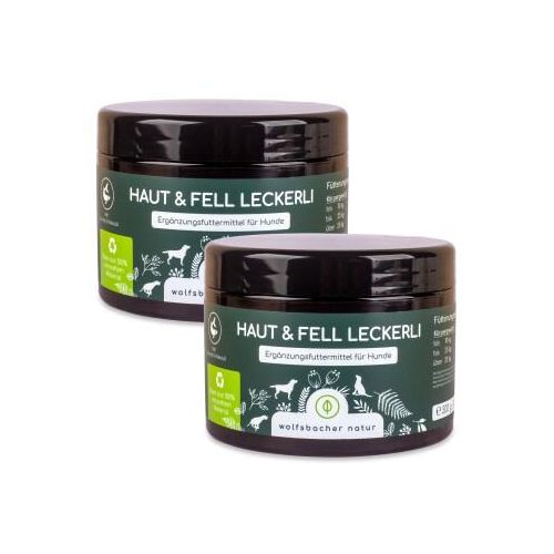 Wolfsbacher Natur Natur Haut & Fell Leckerli x2