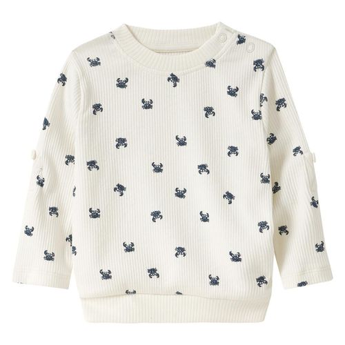 Baby Langarmshirt mit Krabben-Allover