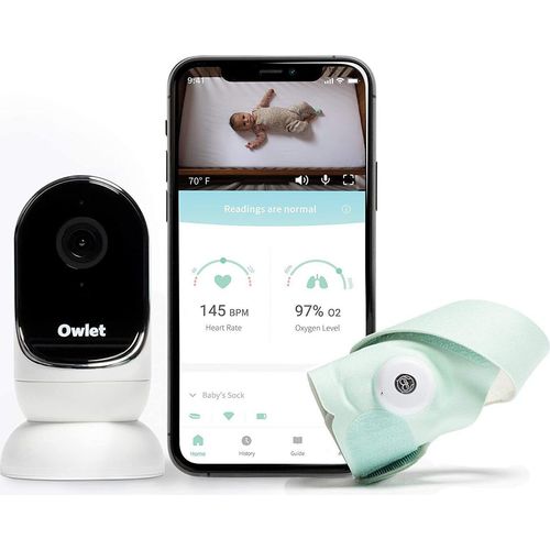 Owlet Babyphone Duo - Smart Sock + Cam Babyphone mit Kamera und App im Set