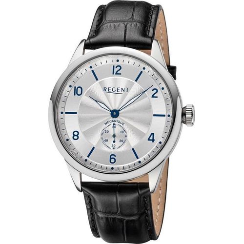 Regent Herren Armbanduhr Leder Handaufzug GM-2202