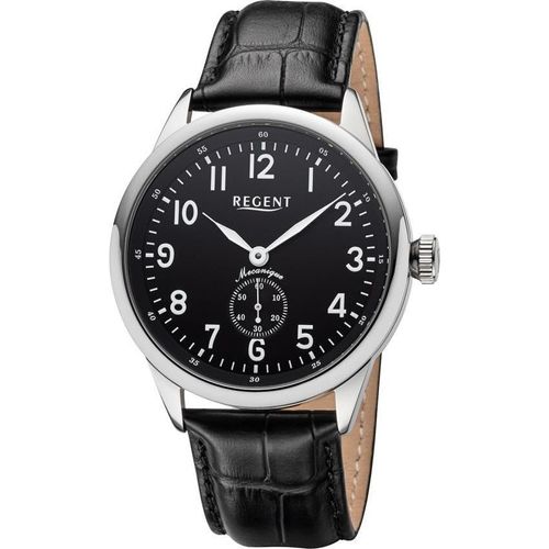 Regent Herren Armbanduhr Leder Handaufzug GM-2201