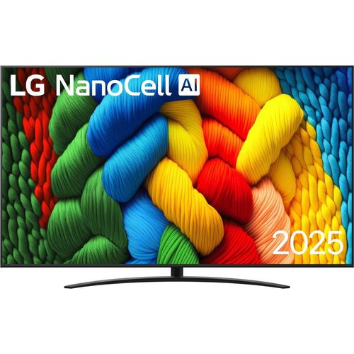 LG NanoCell AI TV NANO 86'' 2025 Smart TV 81A6A, 2,18 m (86"), 3840 x 2160 Pixel, NanoCell, Smart-TV, WLAN, Schwarz