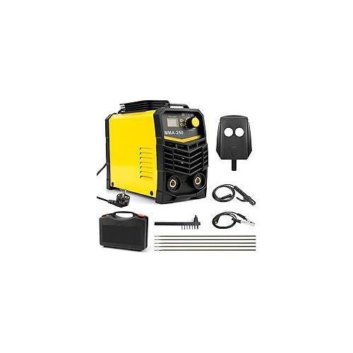 Elektroden Schweißgerät 250A, MMA Elektrodenschweißgerät 220V, Schweißgerät Elektrode, IGBT DC Schweissgerät mit LED-Anzeige, Inverter Schweissgerät, Anti-Stick, Heißstart Lichtbogenkraft