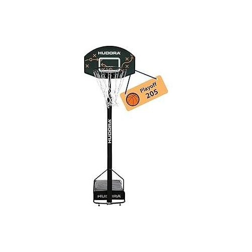 HUDORA Basketballständer Playoff 205 - höhenverstellbarer Basketballkorb mit Ständer für Kinder & Jugendliche - Mobiler Outdoor Basketballkorb für den Garten - Stand-Basketballkorb mit Rollen