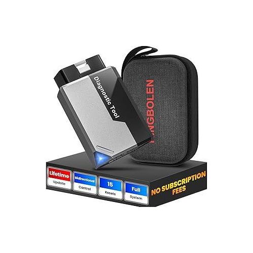 OBD2 Diagnosegerät Auto KINGBOLEN EDIAG Elite Alle System Scanner,Auto Auslesegerät mit 15 Resets und Aktiver Test, Diagnosegerät Bluetooth für iPhone & Android,FCA und Can FD,Lebenslange Updates.