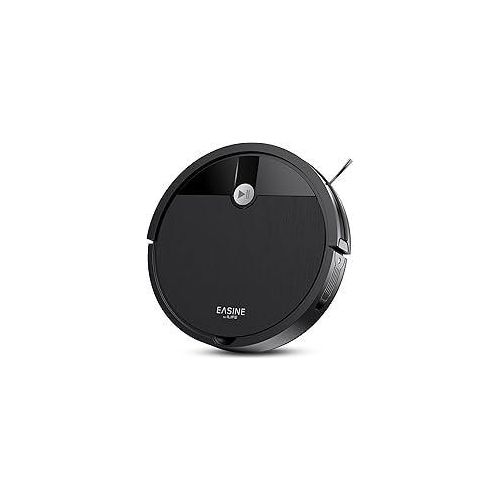 Saugroboter, Bürstenloses Design Staubsauger Roboter, Starkes Saugen, Selbstladend, Fernbedienung, Flach, Leise, Geeignet für Tierhaare & Hartböden, E3