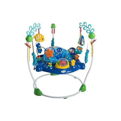 Baby Einstein Neptune's Ocean Discovery Jumperoo Spring und Spielcenter mit abnehmbare Spielzeuge, 360° drehba Hopser, Höhenverstellbar, Spricht 3 Sprachen, Babyspielzeug ab 6 Monaten