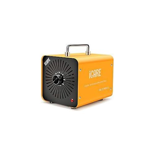 Ozongenerator 60000mg/h Ozongerät, Ozonisator Industrieller O3 Ozon Luftreiniger mit 120 Min Timer für 300? Geruchskiller Geruchsneutralisierer für Auto, Rauch, Haustiergerüche, Gelb