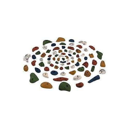 80 Klettergriffe | Kletterfläche 6-10 m² | Griffe Größen XL, L, M, S, XS | Klettersteine | Großes Starterset | Klettergriffset