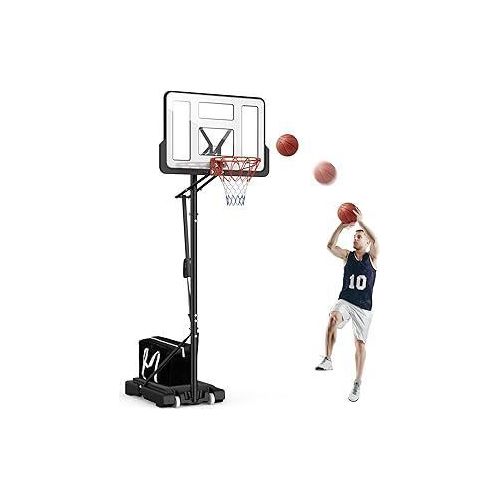 Basketballkorb Outdoor Kinder Basketball Ständer: 145-305cm EIN-Knopf-Schnellverstellung, Basketballkörbe mit 110x75cm Rückwand und Zusätzlicher Gewichtssack, für Kinder Jugendliche Erwachsene