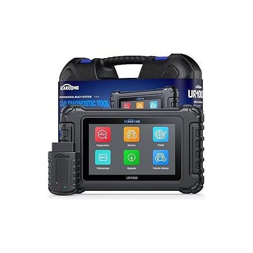 UR1000 OBD2 Diagnosegerät Bluetooth, Auslesegerät Auto mit Alle Systemdiagnosen, 49 Resets KFZ Diagnosegerät, 10000+ Aktivierungstests, ECU-Kodierung, TPMS-Program, CANFD, Online-Updates