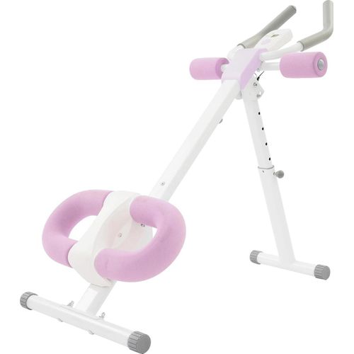 Bauchmuskeltrainer - Ab-Maschine - Verstellbar - Faltbar - Für Heimtraining - Krafttraining - Core- & Bauchtraining - Lila