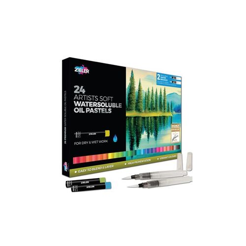Zieler 24 water-soluble oil pastels