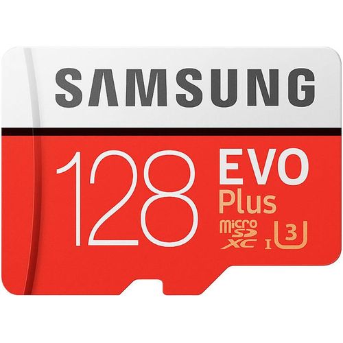 SAMSUNG Speicherkarte "microSDXC 128 GB EVO Plus", rot, 128 GB, Speicherkarten