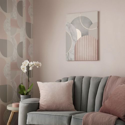 Leinwandbild ART FOR THE HOME "Luxus Geo", bunt (farbe bild(er): mehrfarbig), B:50cm H:100cm T:3cm Ø:86,02cm, Bilder, Leinwandbild, Art Deco 70 x 50 cm