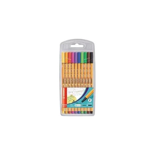 Fineliner - STABILO point 88 - 10er Pack - Standardfarben