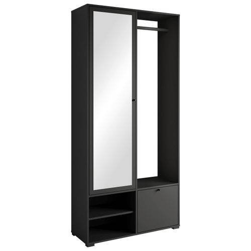 Garderobe Dino ca. 90x190 cm Schwarz