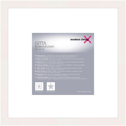 Bilderrahmen Gitta Duplo Weiß ca. 25x25cm