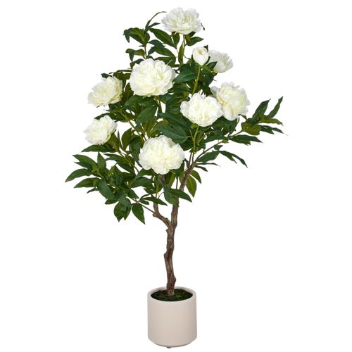 Kunstpflanze Peonien Creme ca. 122cm
