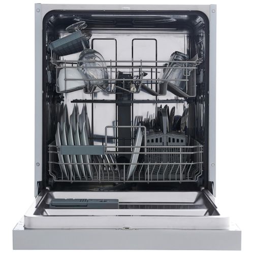 Geschirrspüler Weiß/Edelstahl teilintegriert ca. 60 cm