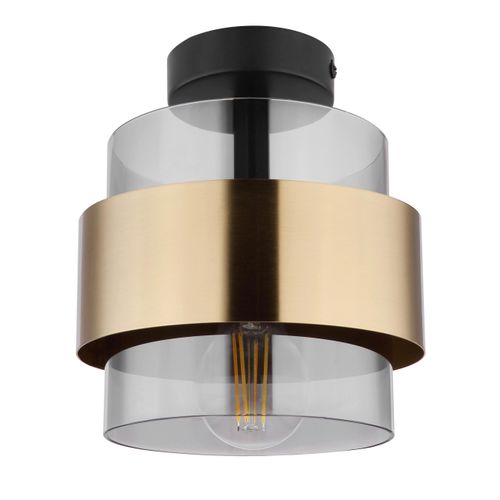 Deckenleuchte Milley Schwarz/Messingfarben Deckenlampe