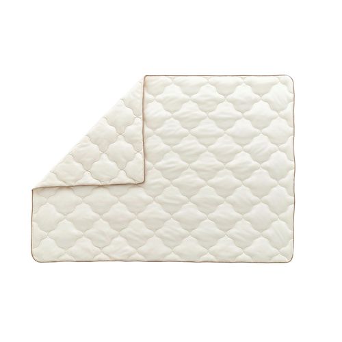 Bettdecke Superwashed Wolle ca. 135x200x17,33 cm Weiß