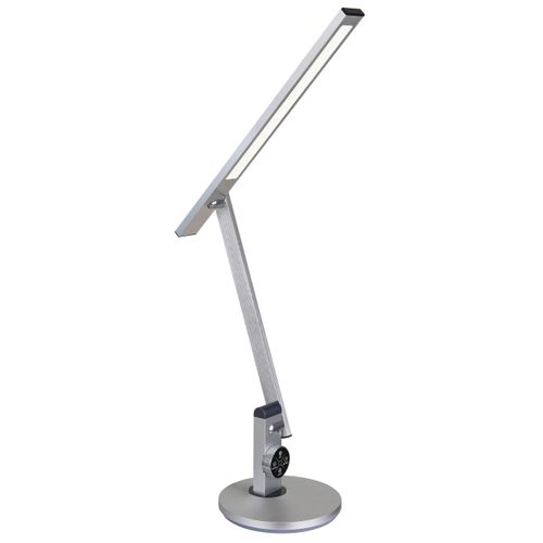 LED-Schreibtischleuchte Solana Opal/Silberfarben max. 12 Watt Schreibtischlampe