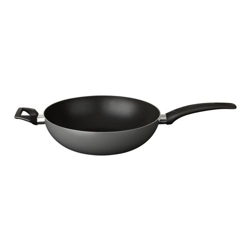 Wok Ronny Grau/Schwarz Ø ca. 28cm