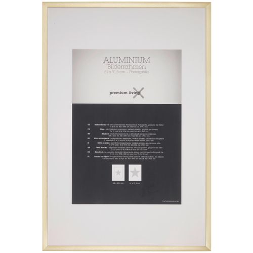 Bilderrahmen Aluminium in Goldfarben
