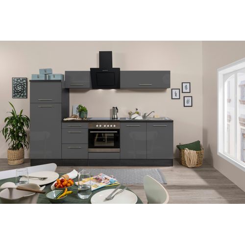 Küchenzeile mit Geräte Grau B: ca. 270 cm