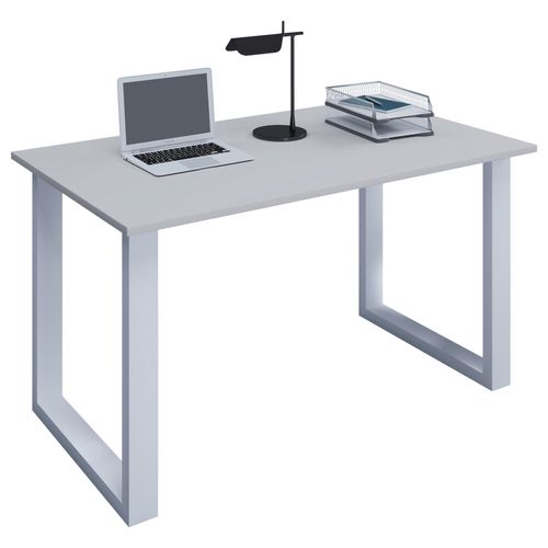 Schreibtisch Lona Grau/Weiß