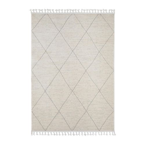 Webteppich Adjer 1 Alabasterfarben ca. 80x150cm