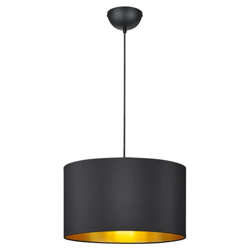 Hängeleuchte Hostel in Schwarz/Gold max. 60 Watt