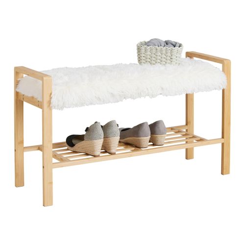 Sitzbank Adua Weiß/Naturfarben